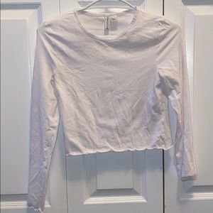 Brand new white cropped long sleeve